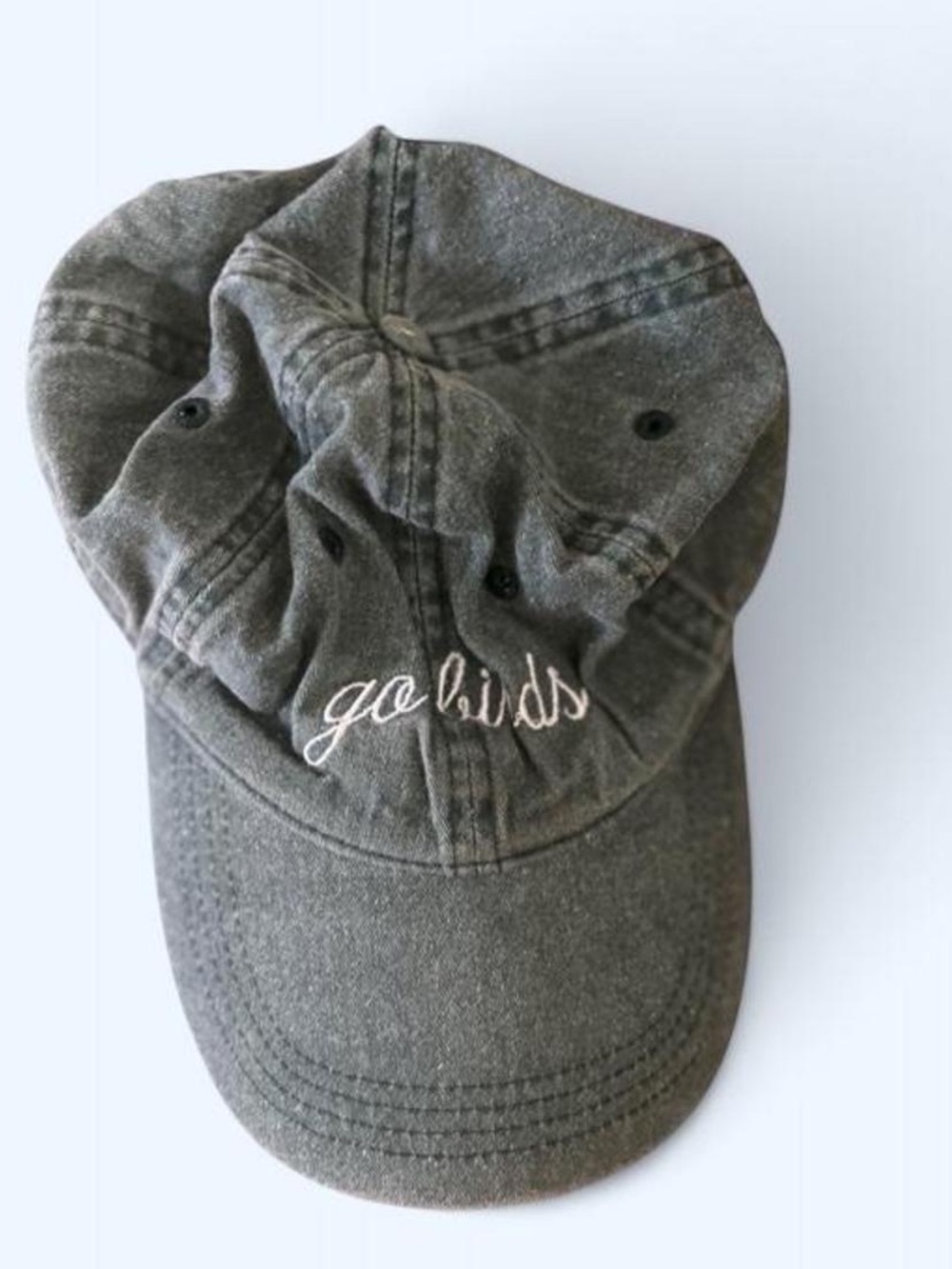 “Go Birds” Washed Green Dad Hat